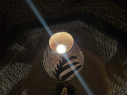 Elegant Moroccan Brass Pendant Light – Handcrafted Boho Lamp (PL 1060)